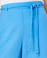 The Petite Belted Pull On Palazzo Pant in Linen Blend carousel Product Image 3