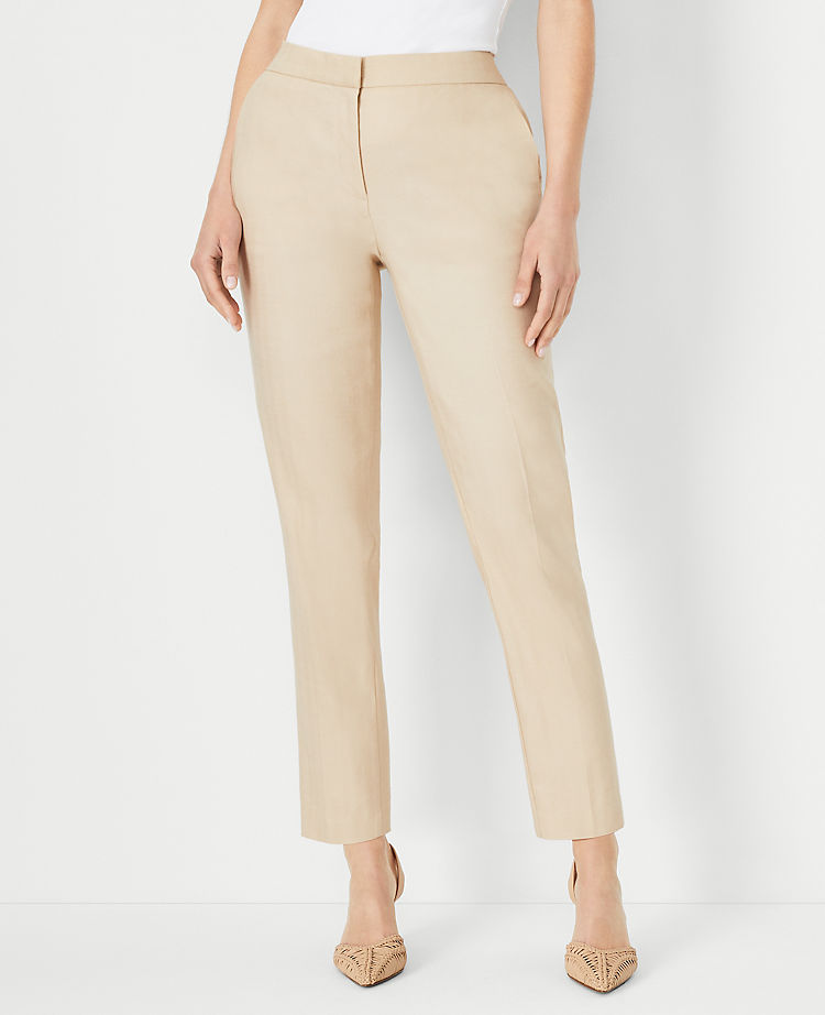 The Ankle Pant in Linen Blend - Curvy Fit