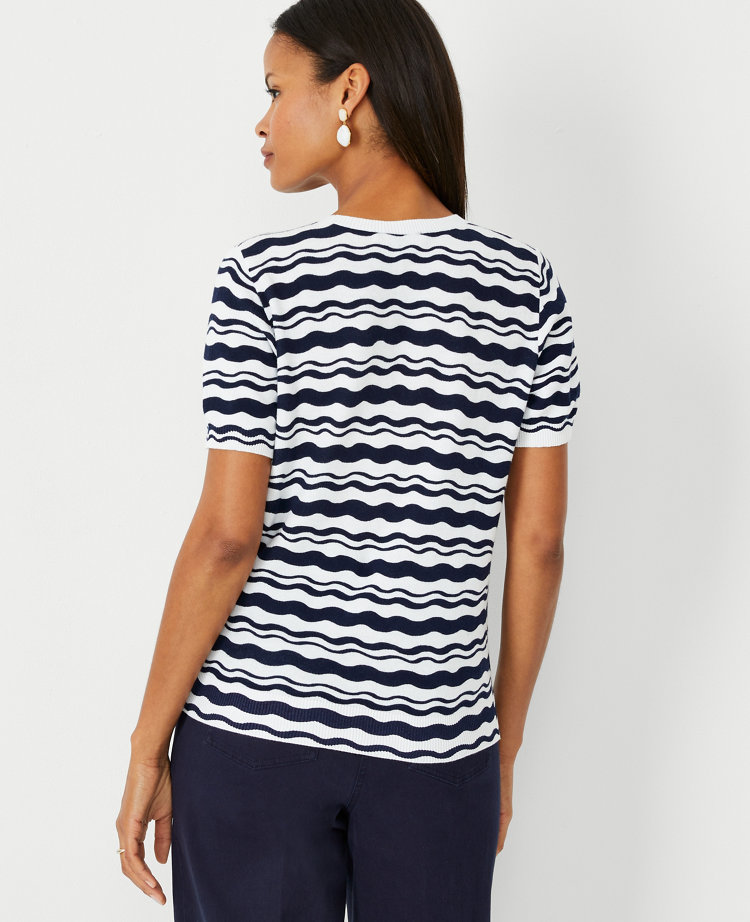 Petite Wave Sweater Tee