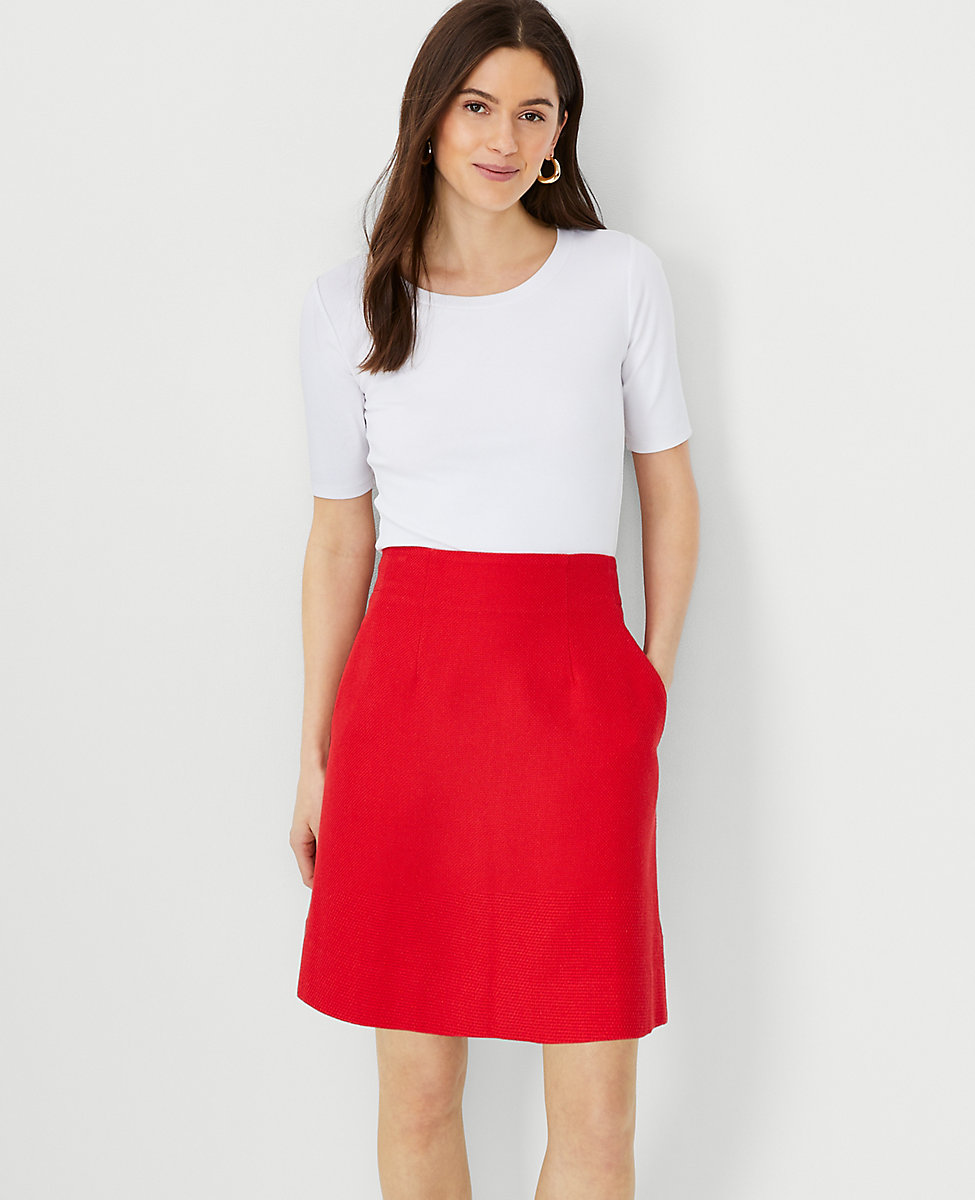 Petite A-Line Pocket Skirt