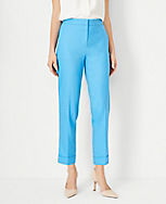 The High Rise Eva Ankle Pant in Linen Blend - Curvy Fit carousel Product Image 1
