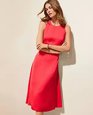 Tall Cutout Back Flare Halter Dress carousel Product Image 4
