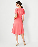 Tall Flutter Sleeve Flare Dress carousel Product Image 2