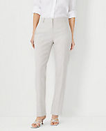 The Sophia Straight Pant in Linen Blend - Curvy Fit carousel Product Image 1