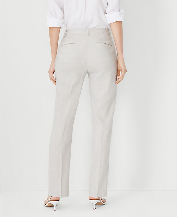 The Sophia Straight Pant in Linen Blend - Curvy Fit