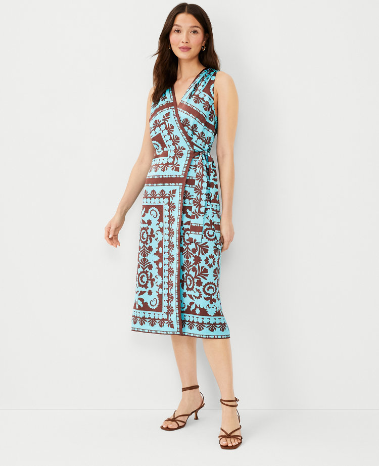 Davi & Dani Sleeveless Scarf Print Tunic Dress-PLUS SIZE – ReFINE309