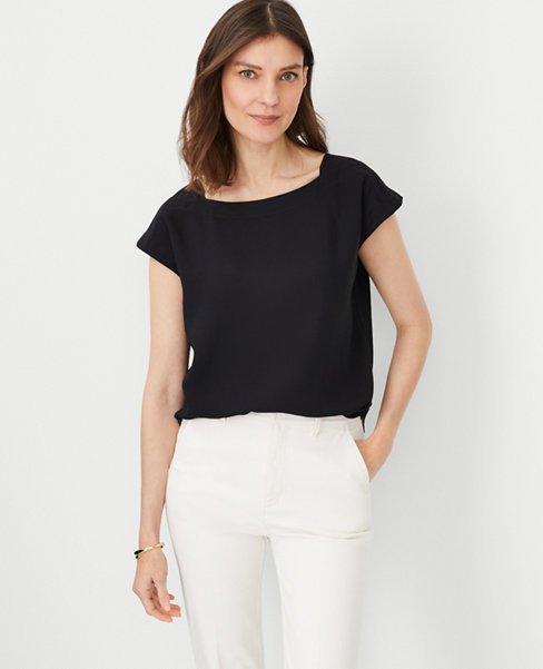 3/4 Sleeve Boat-Neck Tee - Chico's Off The Rack - Chico's Outlet