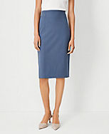 The Seamed Pencil Skirt in Bi-Stretch carousel Product Image 1