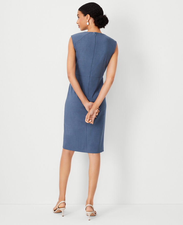 The Crew Neck Sheath Dress in Bi-Stretch