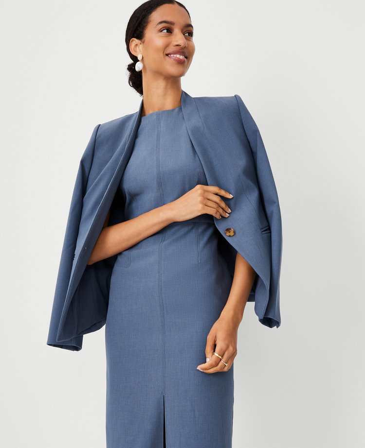 The Crew Neck Sheath Dress in Bi-Stretch