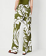 The Petite Seamed Side Zip Straight Pant in Tropical Print carousel Product Image 2