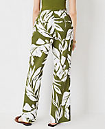 The Seamed Side Zip Straight Pant in Tropical Print - Curvy Fit carousel Product Image 2