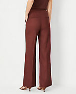 The Petite Side Zip Straight Pant in Linen Blend carousel Product Image 2