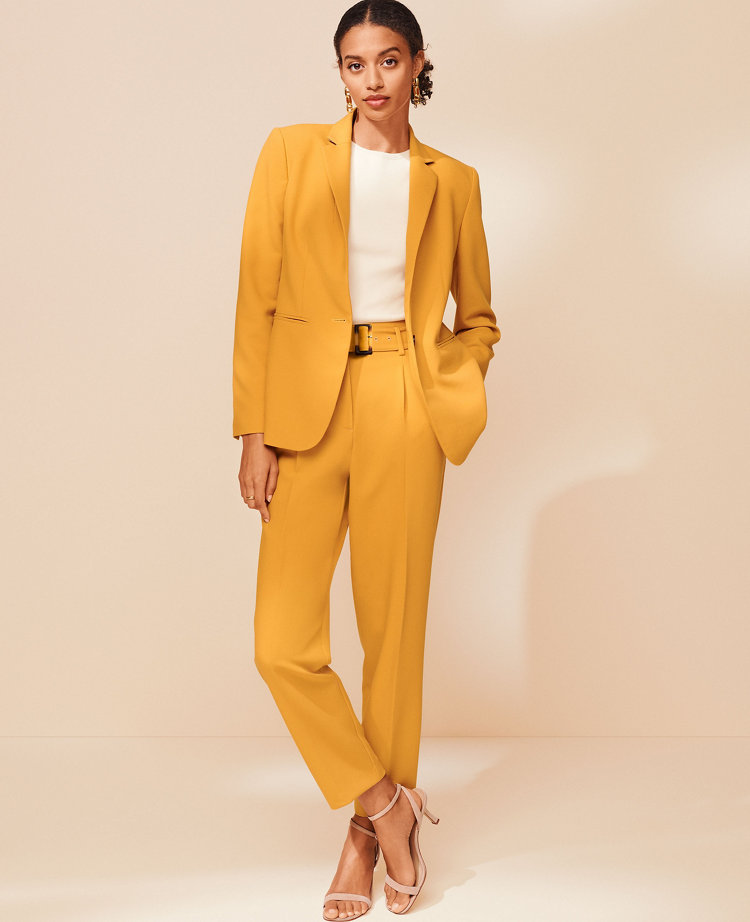 The Petite Hutton Blazer in Twill