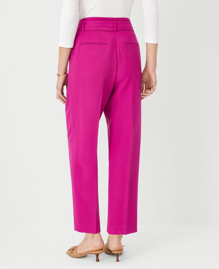 The Petite Belted Taper Pant