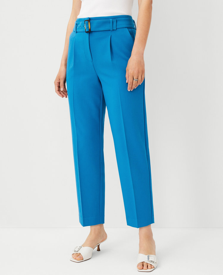 The Petite Belted Taper Pant