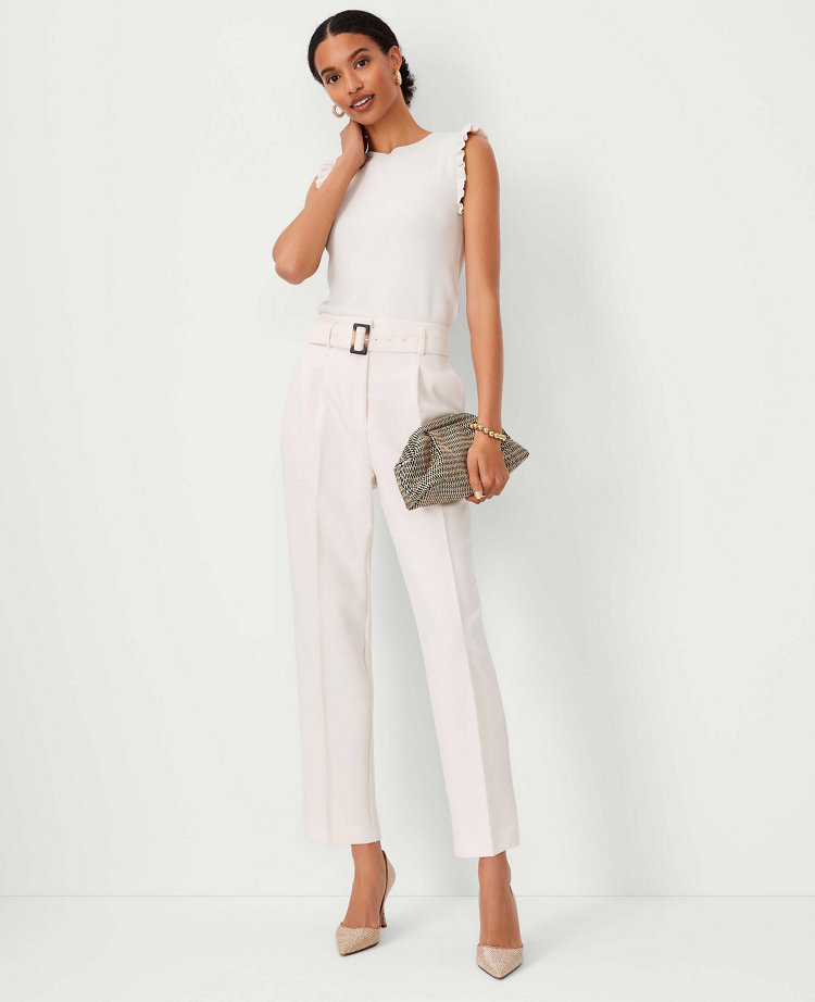 The Petite Belted Taper Pant - image 4