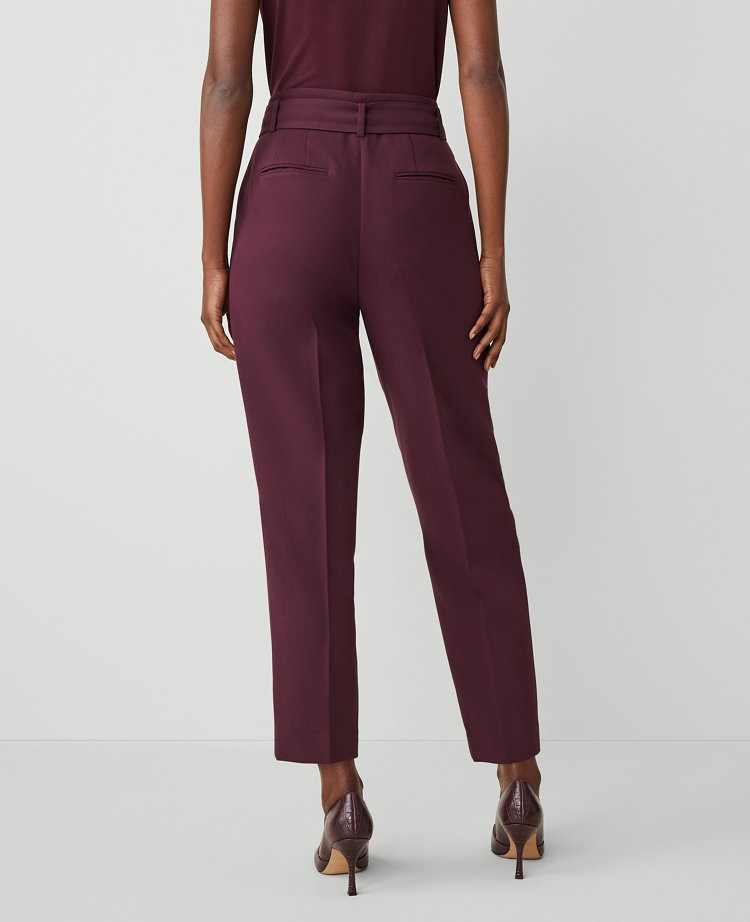 The Petite Belted Taper Pant