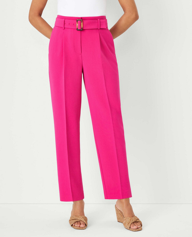 The Petite Belted Taper Pant