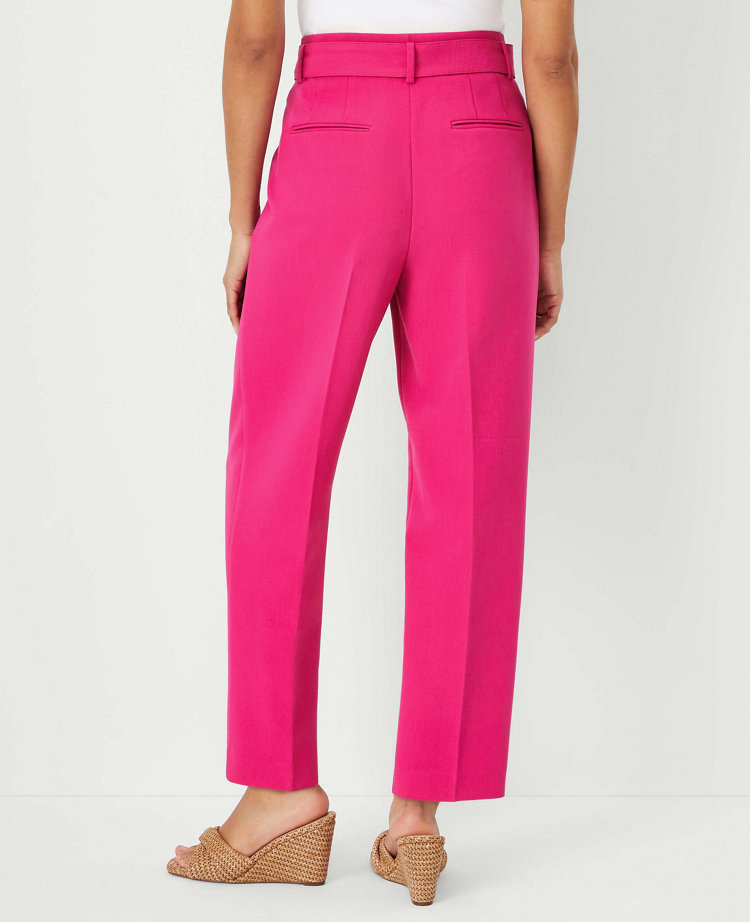 The Petite Belted Taper Pant