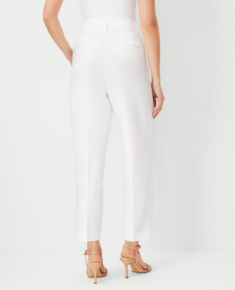 The Petite Belted Taper Pant