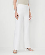 The Side Zip Straight Pant in Linen Blend carousel Product Image 1