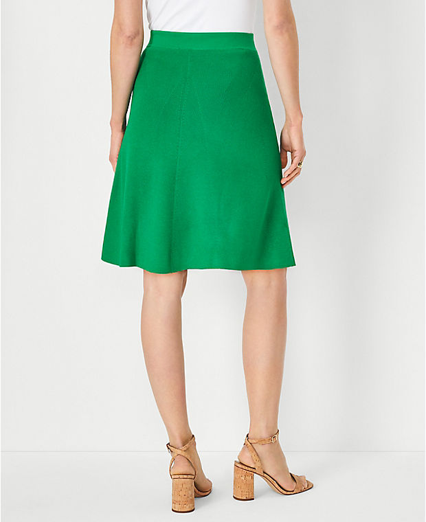 Petite Ribbed A-Line Sweater Skirt