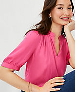 Petite Elbow Sleeve Popover carousel Product Image 1