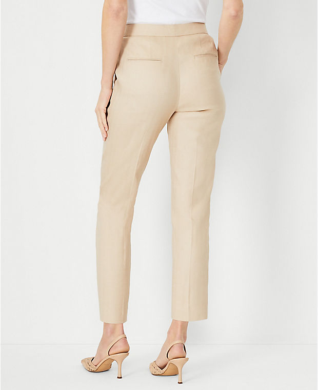 The Petite Ankle Pant in Linen Blend