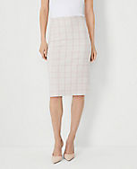The Petite Pencil Skirt in Plaid carousel Product Image 1