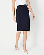 The Petite Seamed Pencil Skirt in Seasonless Stretch carousel Product Image 1