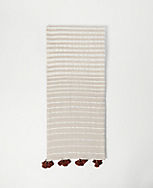 Shimmer Striped Tassel Scarf carousel Product Image 2