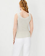 Petite Shimmer V-Neck Sweater Tank Top carousel Product Image 2