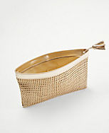 Metallic Woven Oversized Soft Clutch carousel Product Image 2