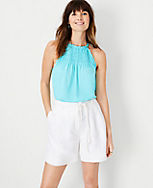 Petite Smocked Halter Top carousel Product Image 1