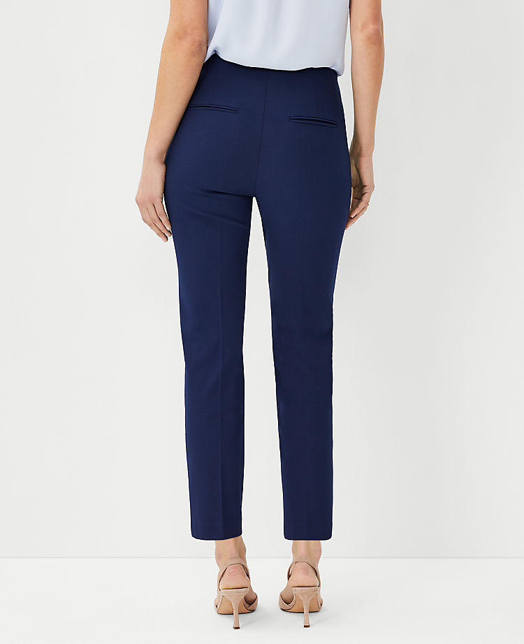 The Petite Side Zip Ankle Pant in Bi-Stretch - Curvy Fit