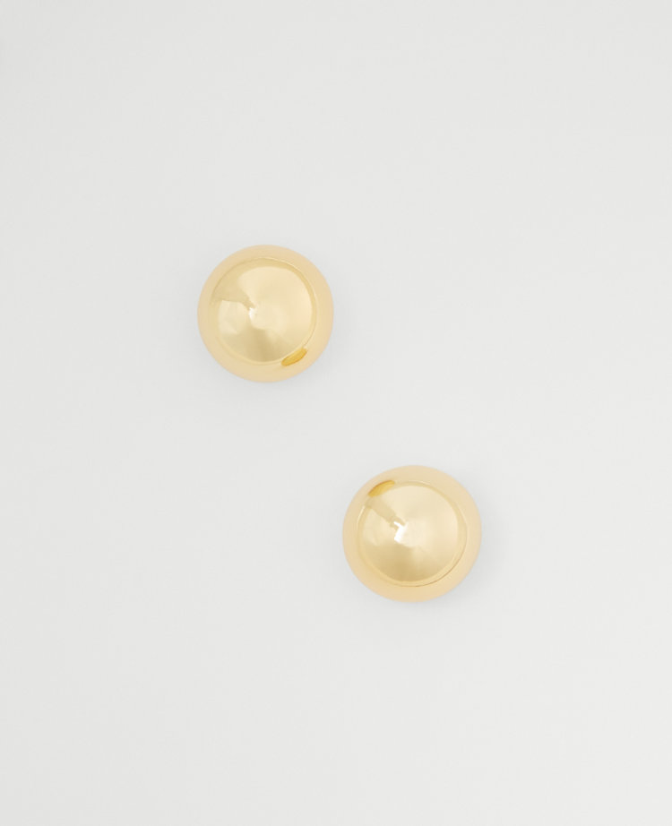 Ann Taylor Oversized Ball Stud Earrings Goldtone Women's