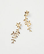Metal Floral Statement Earrings carousel Product Image 1