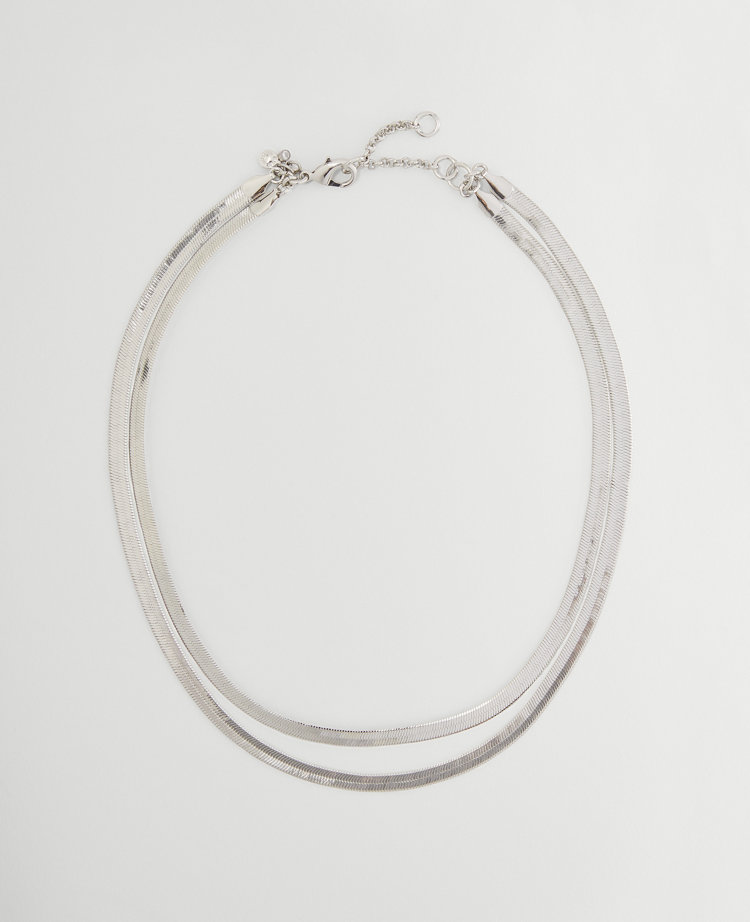 Double Snake Chain Necklace