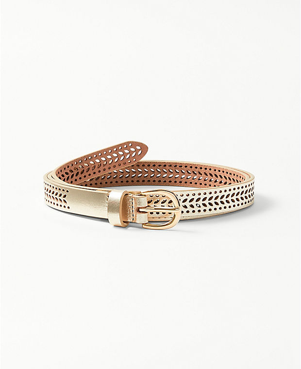 Perforated Leather Trouser Belt