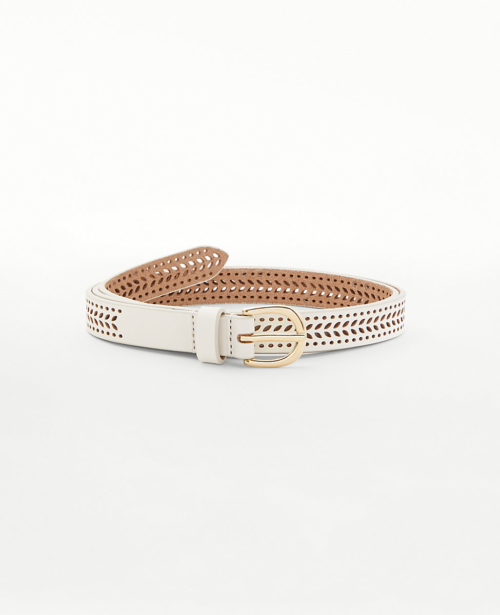 Perforated Leather Trouser Belt