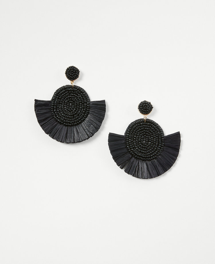 Raffia Sparkle Statement Earrings