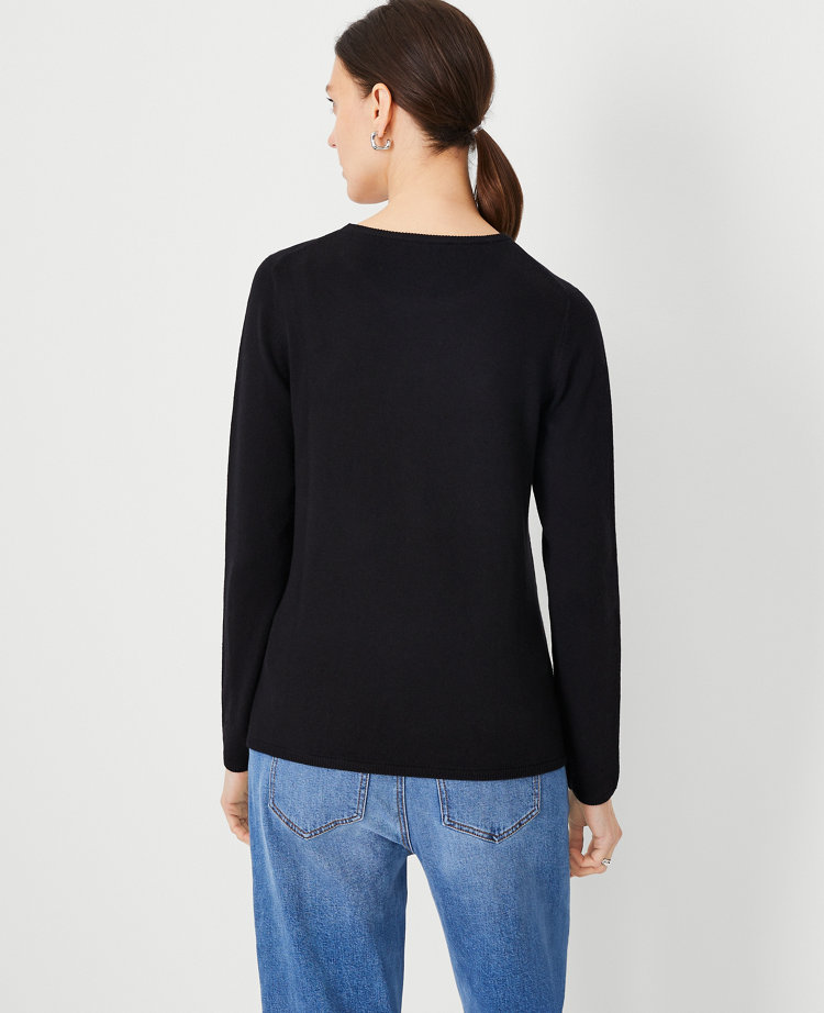 Petite crew 2025 neck sweaters