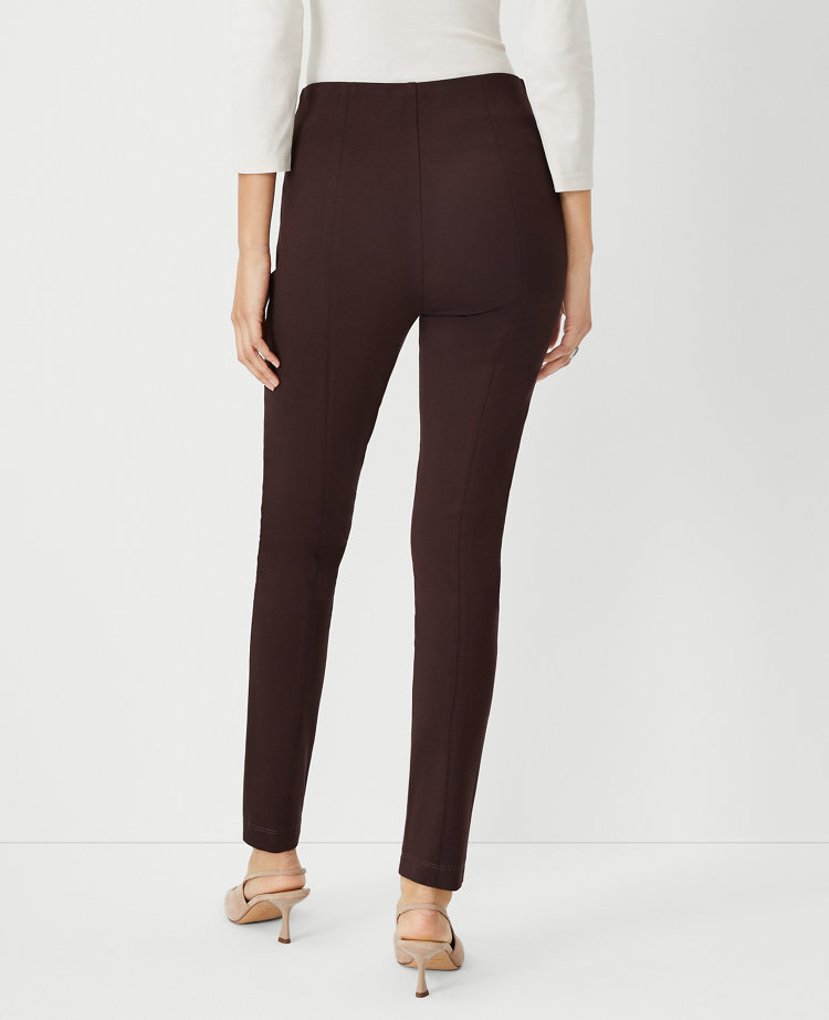 The Petite Side Zip Legging in Ponte