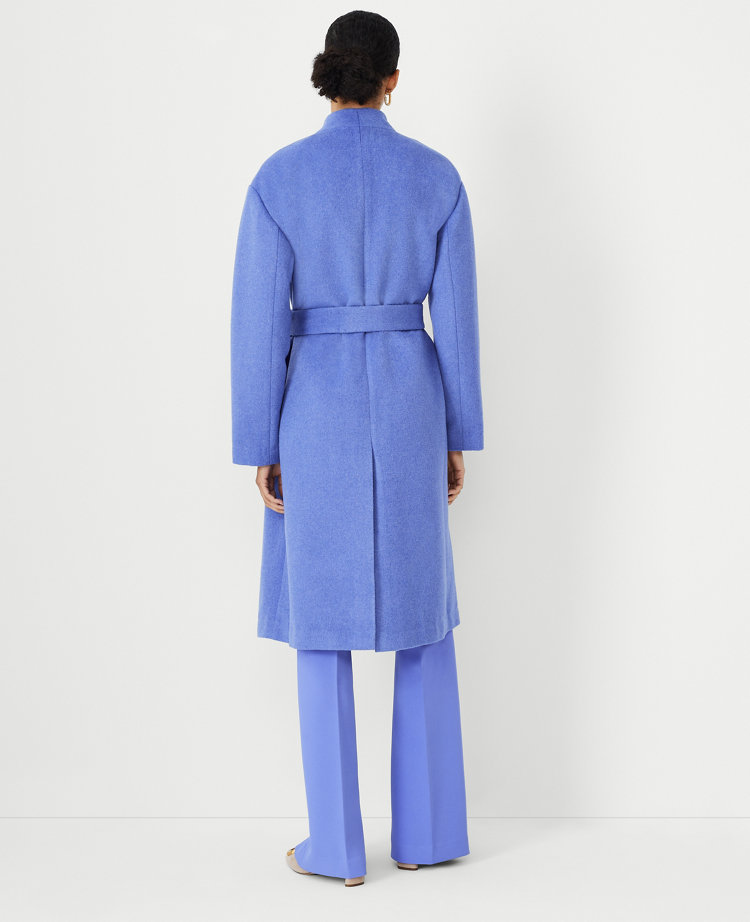 Petite Wool Blend Blanket Coat