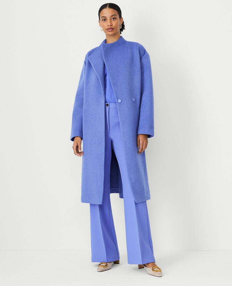 Petite Wool Blend Blanket Coat