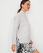 Petite Relaxed Mock Neck Sweater carousel Product Image 3