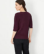 Petite Ribbed Elbow Sleeve Sweater carousel Product Image 2