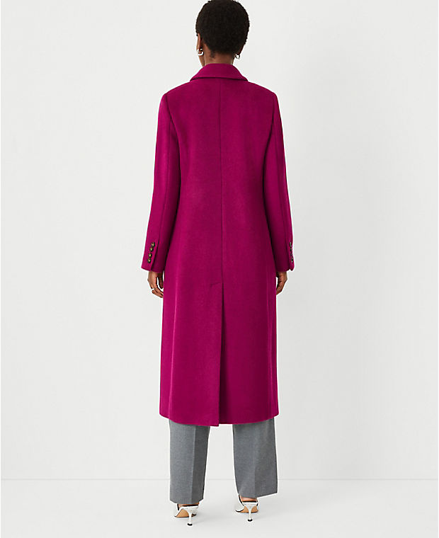 Petite Wool Cashmere Blend Chesterfield Coat