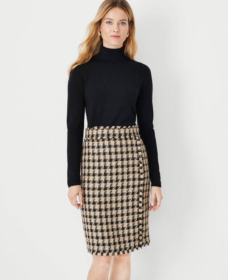 Ann taylor black discount turtleneck